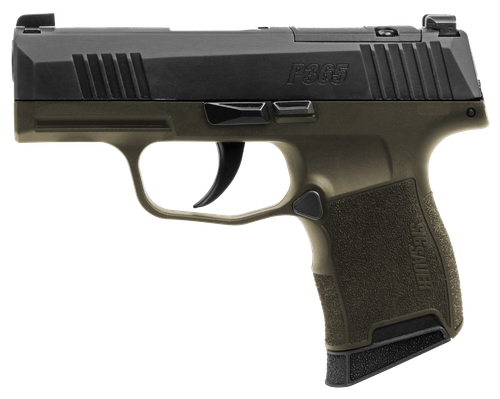 SIG P365 9MM 3.1" 10RD GRN/BLK OR