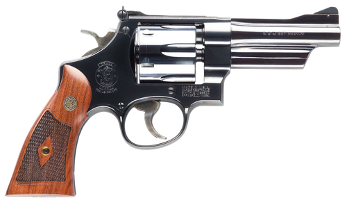 Smith & Wesson 150339 Model 27 Classic 357 Mag Or 38 S&W Spl +P Blued Carbon Steel 4" Barrel, 6rd  Cylinder & N-Frame, Checkered Square Butt Walnut Grip