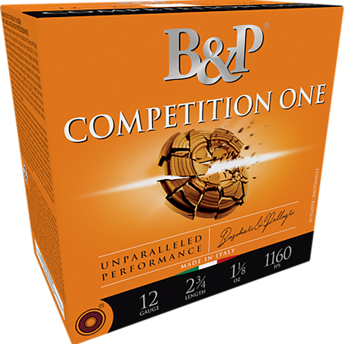 B&p Ammunition 12B1CP8 Competition One  12Gauge 2.75" 1oz 8Shot 25 Per Box/10 Case