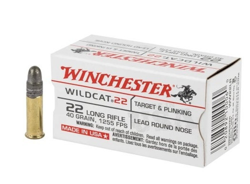 Wildcat .22LR 40gr LRN 50/Bx