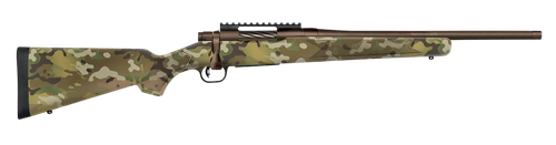 Mossberg 28278 Patriot  Compact 6.5 Creedmoor 4+1 18" Patriot Brown Cerakote Threaded Bull Barrel, Patriot Brown Cerakote Steel Receiver w/Picatinny Rail, MultiCam Fixed Synthetic Stock