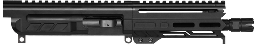 CMMG 94B6829AB Dissent  9mm Luger 6.50", Left Side Charging Handle, Armor Black, OEM Zeroed Linear Comp, 4.60" M-LOK Handguard for AR-Platform, Picatinny End Plate