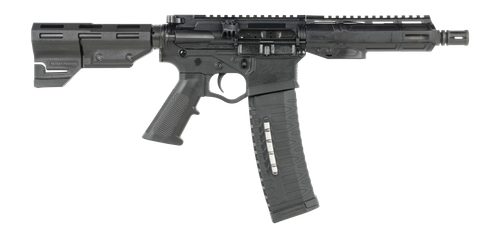 ATI ATIGAX5567ML60TBNS Alpha Maxx 5.56 NATO 60+1 7.50" Black Threaded Barrel, Black Receiver w/Picatinny Rail, Black Polymer Blade, Black A2 Grip