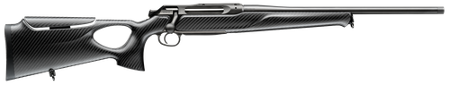 Sauer 80117115 505 Synchro XTC Full Size 223 Rem 3+1 20" Matte Blued Threaded Barrel, Matte Blued Saddle Mount Steel Receiver, Black Thumbhole w/Adj Comb Carbon Fiber Stock