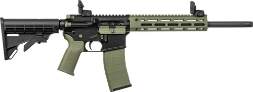 Tippmann Arms A101228 M4 LTE MSR 22 LR 25+1 16" Black Parkerized Threaded Barrel, OD Green Aluminum Receiver w/Picatinny Rail, M-LOK Handguard, Black Adj CAR15 Polymer Stock, OD Green Gen2 Grip, Right