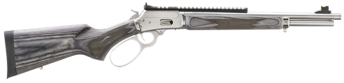 Marlin 70432 1894 SBL 44 Special/44 Rem Mag 8+1/9+1 16.10" Polished Stainless Threaded Barrel, Polished Stainless Picatinny Rail Receiver, Gray Fixed Laminate Stock
