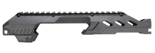 Strike Industries SMCCP320TRAIL SMC Charlie Top Rail Black Steel Compatible w/ Extended Charging Handle for P320 Slides