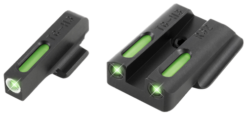 TruGlo TG13RS2A TFX  Black | Green Tritium & Fiber Optic White Outline Front Sight Green Tritium & Fiber Optic Rear Sight