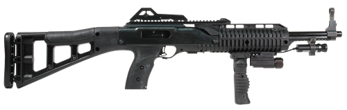 Hi-Point 995FGFLLAZTS 995TS Carbine 9mm Luger 16.50" 10+1 Black All Weather Molded Stock W/Forward Folding Grip, Weapon-Mounted Flashlight and Laser