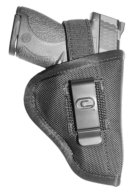 Crossfire Shooting Gear CRFTUSA1M1 The Undercover  IWB/OWB Size 01 Black Ballistic Nylon Belt Clip Fits Micro 1-1.50" Barrel Ambidextrous