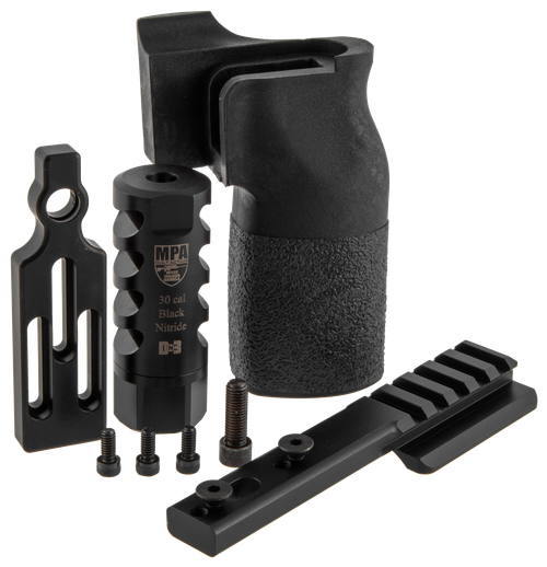 MasterPiece Arms 308PMRACCBUNDLE ACCBundle  DN3 Muzzle Brake, Vertical Grip, V4 Spigot Mount & Bag Rider For 308 Win MasterPiece Arms PMR