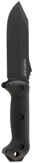 Ka-Bar BK10 Becker Crewman 5.50" Fixed Clip Point Plain Black 1095 Cro-Van Blade, Black Ultramid Handle, Includes Sheath