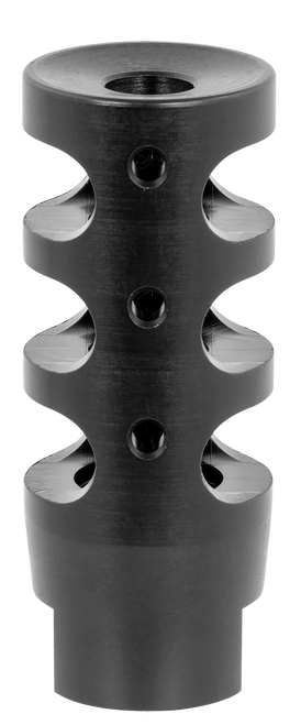 TacFire MZ10023BN Compact Compensator Black Nitride Steel with 5/8"-24 tpi Threads, 2.50" OAL & 1" Diameter for 308 Win AR-10