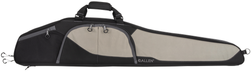 Allen 68246 Sawatch Rifle Case 46" Black Endura w/Tan Accents, Foam Padding, Accessory Pockets, Lockable Zippers & Plush Tricot Lining