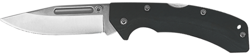 AccuSharp 711C Lockback  3" Folding Clip Point Plain Stainless Steel Blade/Black FRN Handle Includes Allen Wrench