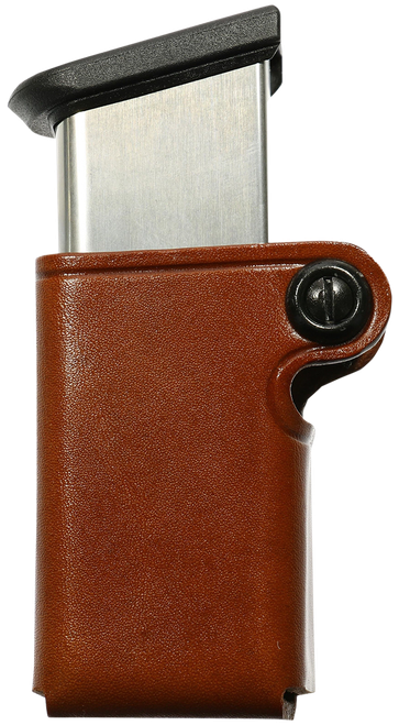 Galco SMC22 SMC Mag Case Single Tan Leather Belt Loop Compatible w/ Walther P99 Belts 1.75" Wide Ambidextrous Hand