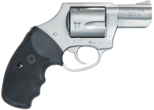 Charter Arms 73521 Mag Pug  357 Mag, 5 Shot 2.20" Matte Stainless Steel Barrel, Cylinder & Frame w/Black Finger Grooved Rubber Grip