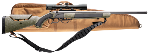 CVA PR3232NSCP Accura MR-X 45 Cal 26" Tungsten Cerakote Fluted Threaded Barrel, Drilled & Tapped Receiver, Adjustable Black/Gray Webbing Synthetic Stock, KonusPro 309x40mm IR w/BDC, Soft Rifle Case