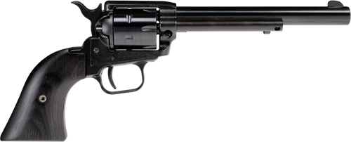 Heritage Mfg RR22B4BBK Rough Rider  22 LR 6 Shot 4.75" Black Oxide Barrel, Cylinder & Frame, Black Laminate Wood Grips