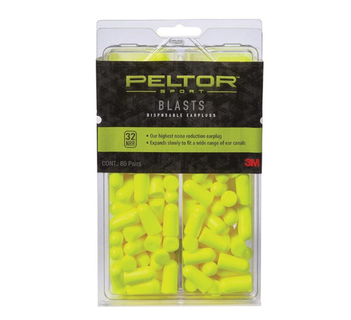 Peltor Sport Blasts 80/pk Neon Yellow