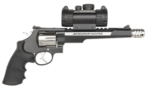 Smith & Wesson 170318 Performance Center 629 Hunter 44 Rem Mag 6rd 7.50" Stainless Steel Black Stainless Steel Black Polymer Grip