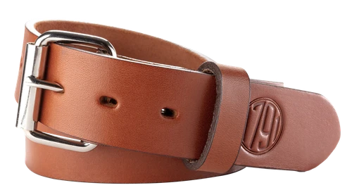 1791 Gunleather BLT014246CBRA 01  Gun Belt Classic Brown Leather 42/46 1.50" Wide Buckle Closure