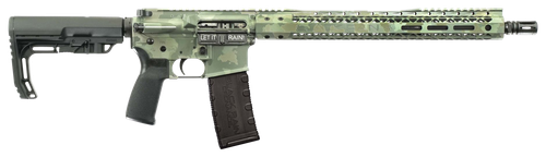 Black Rain Ordnance  Spec15  5.56x45mm NATO 16" 30+1, Jungle Camo Cerakote, Black MFT Minimalist Stock & Grip