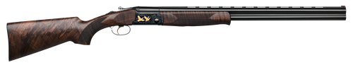 F.A.I.R. FRSLX600BL2028 SLX 600  20 Gauge 2rd 3" 28" Vent Rib Black Barrel, Steel Receiver w/Black Engraved Metal Finish, Walnut Stock, Single Stage Trigger