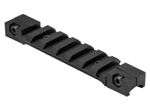 NcStar MAD38PS 3/8 Dovetail to Picatinny Adapter  Black Anodized