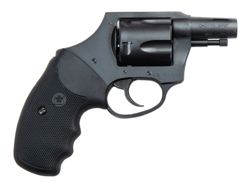 Charter Arms 64429 Boomer  Large 44 Special, 5 Shot 2" Black Nitride Ported/Tapered Steel Barrel, Black Nitride Cylinder & Frame w/Black Finger Grooved Rubber Grip