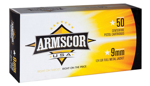 Armscor 9mm 124gr FMJ 50rd