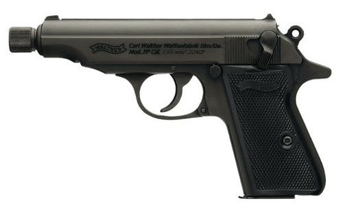 PP ACP .32 ACP 3.9" Threaded Bbl Blk (2)8rd