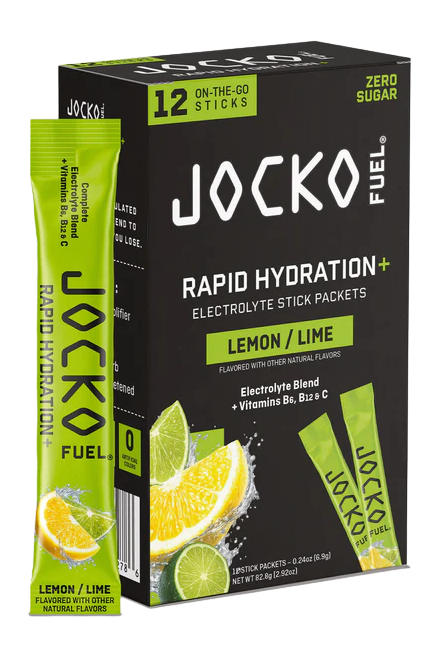 JOCKO 29278 RAPID HYDRATION POWDER LEMON LIME 12PK