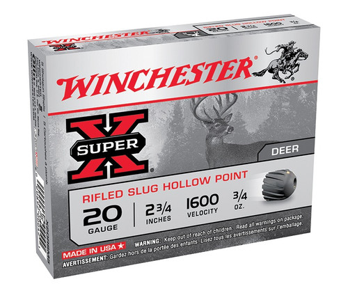 SuperX 20Ga 2.75" 3/4oz Foster Slug