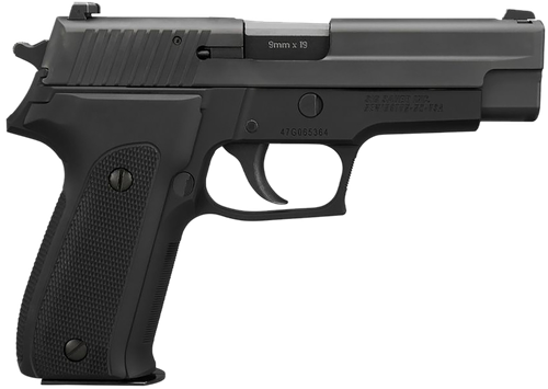 Sig Sauer E26940YR P226 40th Anniversary Full Size Frame 9mm Luger 15+1 4.40" Black Steel Barrel, Black Nitron Serrated Stainless Steel Slide, Black Anodized Aluminum Frame ,Retro Hogue Alloy Grip