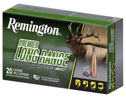 Remington Ammunition R21346 Premier Long Range 300WinMag 190gr Speer Impact 20 Per Box/10 Case