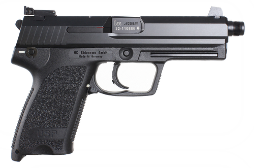 HK 81000352 USP Tactical V1 45 ACP 5.09" 10+1 (2) Black Black Steel Slide Black Polymer Grip