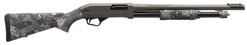 Winchester Repeating Arms 512450395 SXP Hybrid Defender 12 Gauge 3" Chamber 5+1 (2.75") 18", Gray Barrel/Rec, TrueTimber Midnight Synthetic Furniture, Fiber Optic Front