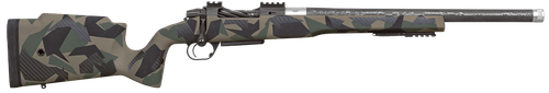Proof Research 158432 Elevation FDX MTR 300 PRC 3+1 20" Carbon Fiber Threaded Barrel, Stainless Steel Receiver w/Picatinny Rail, Salmon River Solutions SRS Combo Rail Forend, Splinter Flat Dark Earth