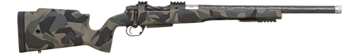 Proof Research 158395 Elevation FDX MTR 7mm BC 3+1 16.50" Carbon Fiber Threaded Barrel, Stainless Steel Receiver w/Picatinny Rail, Salmon River Solutions SRS Combo Rail Forend, Splinter Flat Dark Eart