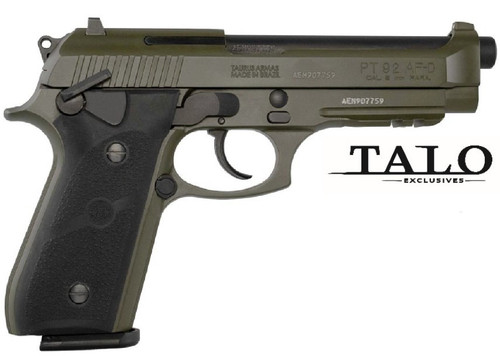PT92 9mm 5" ODG/Blk 2/17 & 4/18rd TALO