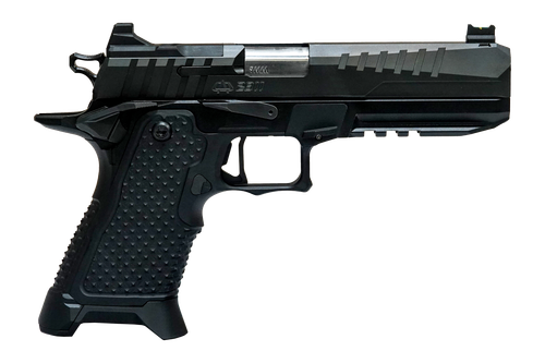 Oa Defense OA2311FULLSIZESTELITEB 2311 Standard Elite Full Size Frame 9mm Luger 10+1 5" Optic Ready Slide, Black Aluminum Frame w/Picatinny Rail, Black Aluminum Grip, Ambidextrous
