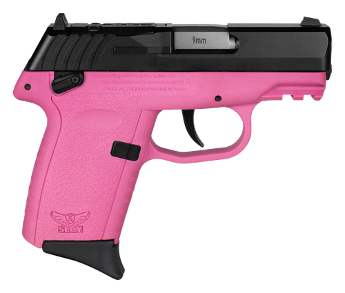 SCCY Industries CPX1CBPKRDRG3 CPX-1 Gen3 RDR 9mm Luger 10+1 3.10" Pink Polymer w/ Picatinny Rail Serrated Black Nitride SS Slide Pink Polymer Grip