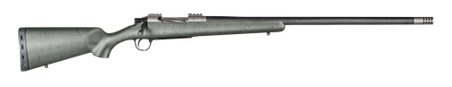 Christensen Arms CA10268315332 Summit TI  Full Size 7mm Rem Mag 3+1, 26" Natural Titanium Steel Threaded Barrel, Natural Titanium Aluminum Receiver, Green w/Black Webbing Fixed Sporter Stock