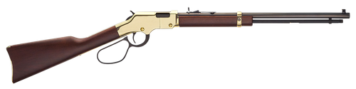 Henry H004ML Golden Boy Large Loop 22 WMR Caliber with 12+1 Capacity, 20.50" Blued Barrel, Brasslite Metal Finish & American Walnut Stock Right Hand (Full Size)