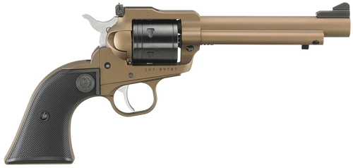 Ruger 2034 Super Wrangler  22  LR/22 WMR 6 Shot 5.50" Bronze Cerakote Steel Barrel & Frame, Black Cylinder, Black Checkered Polymer Grip, Transfer Bar Safety, Exposed Hammer