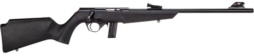 Rossi RB22L1611 RB22  Compact 22 LR 10+1, 16" Matte Black Button Rifled Free Floating Steel Barrel, Matte Black Stainless Steel Receiver, Black Monte Carlo Stock, Right Hand