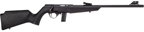 Rossi RB22L1611 RB22  Compact 22 LR 10+1, 16" Matte Black Button Rifled Free Floating Steel Barrel, Matte Black Stainless Steel Receiver, Black Monte Carlo Stock, Right Hand