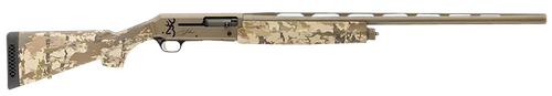 Browning 011438204 Silver Field 12 Gauge 3.5" 4+1 (2.75") 28", FDE Barrel/Rec, AURIC Camo Synthetic Stock With Textured Gripping Surface