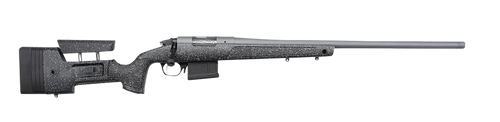 Bergara Rifles BPR2065MCHB Premier HMR Pro 6.5 Creedmoor 5+1 24" Heavy/Threaded Barrel, Tactical Gray Cerakote, Black with Gray Fleck Stock